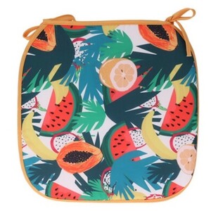 Pernă de scaun Papaya alb, 38 x 38 cm
