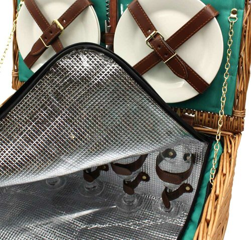 Piknik koš za 4 osebe Ireland, 46 x 36 x 21 cm