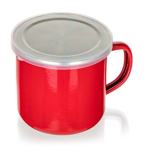 Banquet Emajlirani skodelica Milton rdeča, 9,5 cm,0,5 l