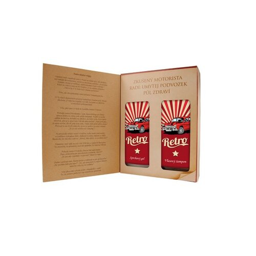 Bohemia Gifts Kosmetická sada kniha - Retro pro muže