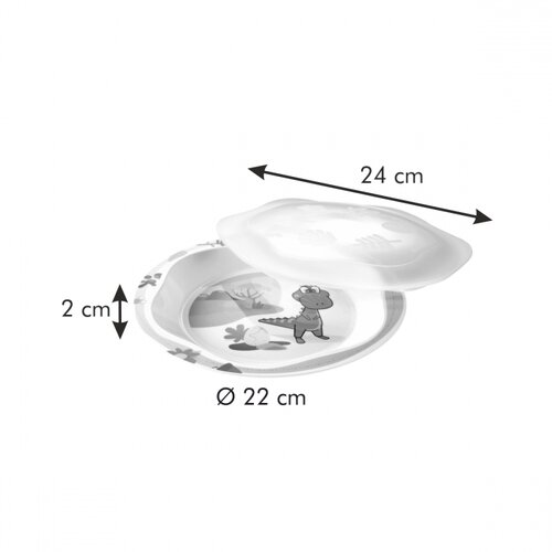 Tescoma Teller mit Deckel DINO, 22 cm