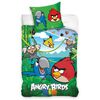 Detské bavlnené obliečky Angry Birds Jungle, 140 x 200 cm, 70 x 80 cm