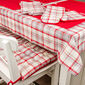 Nakrycie stołu Krata ciemnoczerwono-beżowy, 33 x 45 cm, zestaw 4 szt.