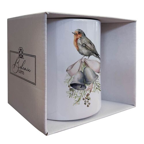 Bohemia Gifts Keramikbecher Vogel, 350 ml