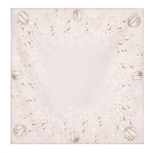 Prelagaj z božičnim motivom Okraski, 80 x 80 cm