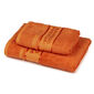 4Home Set Bamboo Premium Badetuch und Handtuch Orange, 70 x 140 cm, 50 x 100 cm