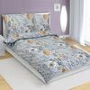 Bellatex Bombažno posteljnina Listí vijolična, 140