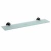 SAPHO XB600 X-Round black Wandregal, Milchglas/schwarz