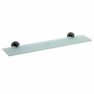SAPHO XB600 X-Round black Wandregal, Milchglas/schwarz