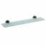 SAPHO XB600 X-Round black Wandregal, Milchglas/schwarz