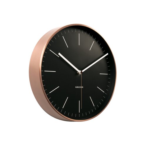 Karlsson 5507BK Designové nástenné hodiny, 28 cm