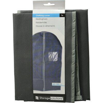 Tárolási megoldások Öltönyhuzat 60 x 100 cm, sötétszürke
