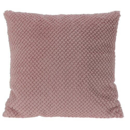 Perna moale fleece roz, 45 x 45 cm