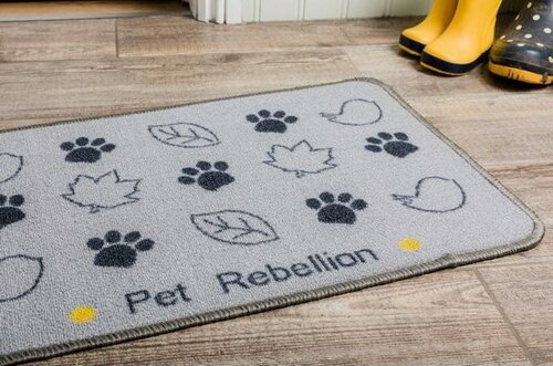 PET REBELLION Dinner Mate Country walk Teppich unter den Napf, 40 x 60 cm