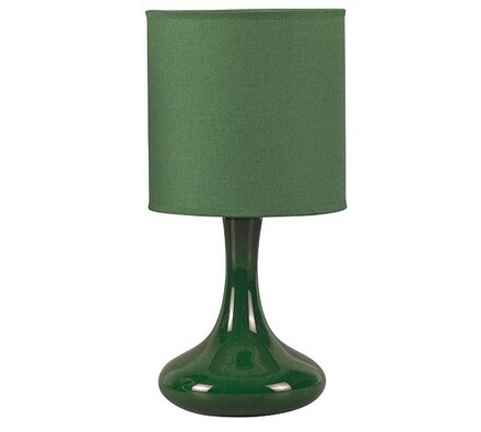 Keramická stolná lampa Rabalux Bombai 4244, zelená, pr. 15 x 31 cm