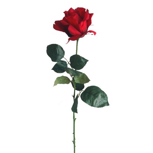 Rózsa művirág, piros, 60 cm