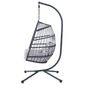 Autronic Fotoliu suspendat, metal, polyrattan,gri, AZ-V 1269GREY