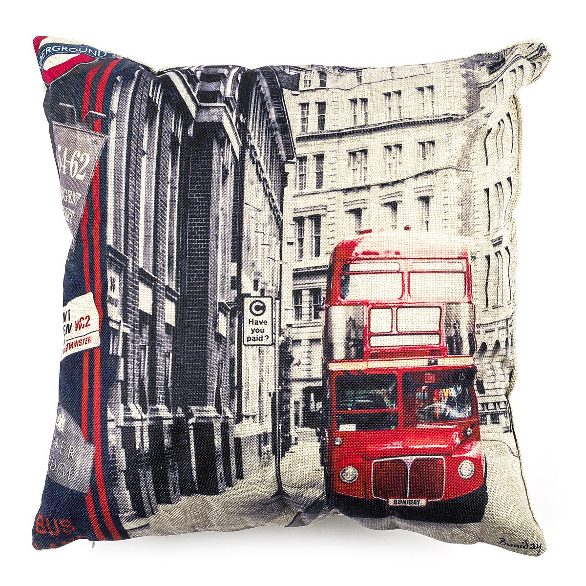 Jahu Obliečka na vankúšik London Double Decker