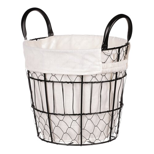 Dekorativni kovinski koš z blagom Vienne, 23 x 21x 23 cm