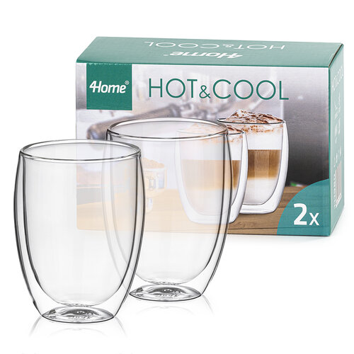 4Home Szklanka termiczna do latté Hot&Cool 350 ml, 2 szt.