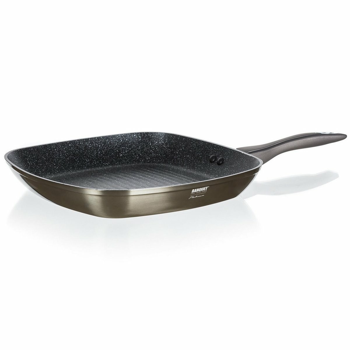 Banquet Panvica steaková s nepriľnavým povrchom Metallic Platinum, 28 x 28 cm