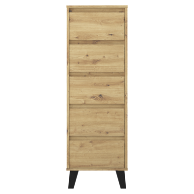 Komoda BOGAN 5S40, dąb Artisan