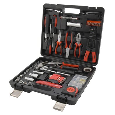 Set de scule Compass House în valiză, 159 buc