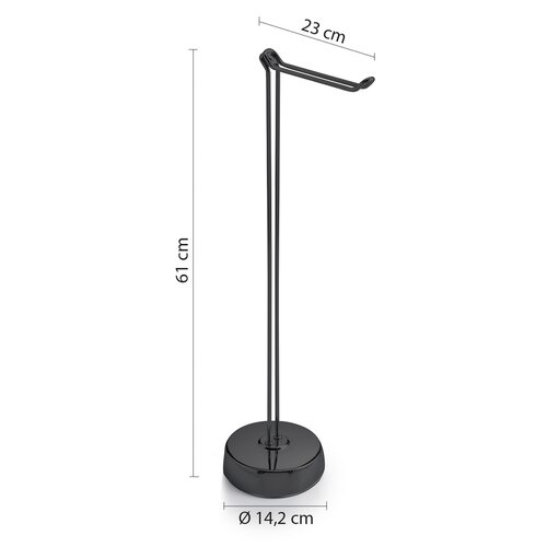 GEDY MU3714 Minu WC-papír tartó , fekete matt