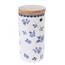Porcelanska posoda z bambusnim pokrovom Floral,500 ml