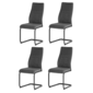 Set de scaune de sufragerie DCL-X7018 GREY2, 4 buc