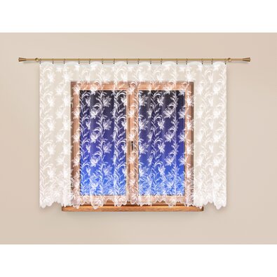 4Home Gardine Lilie gerade, 300 x 150 cmweiß  , 300 x 150 cm
