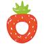 Vetro-Plus Inflatable Ring Strawberry, 101 x 76 cm