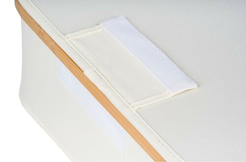 Pojemnik do przechowywania G21 24 x 30 x 15 cm, bambusowy z pokrywką, beżowy