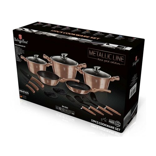 Berlinger Haus 17-delni set posode RosegoldMetallic Line