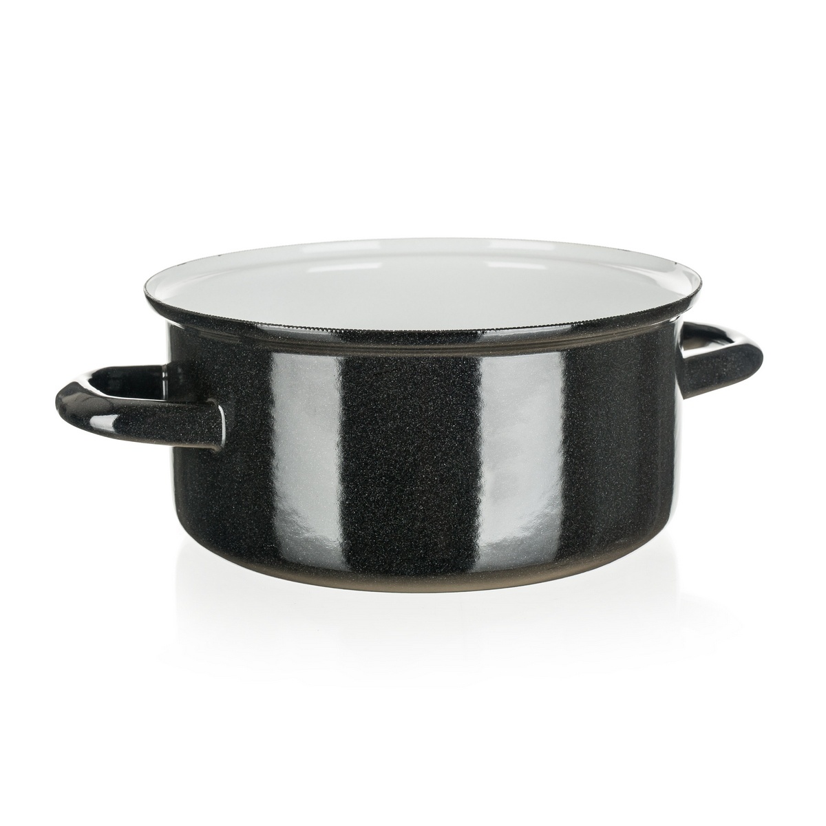 Belis Smaltovaný kastról Standard 20 cm, čierna