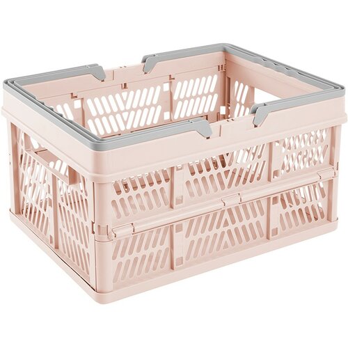 Keeeper Skladací košík Ella L Nordic Pink 23 l