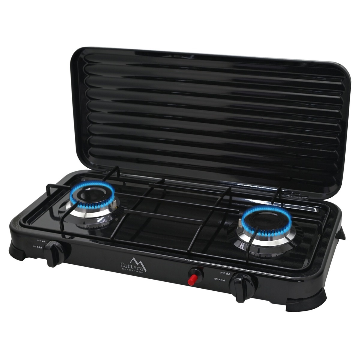 Cattara 13596 Traveler Family Duo gáztűzhely, 5, 8 x 28 x 5,4 cm termék 2. képe