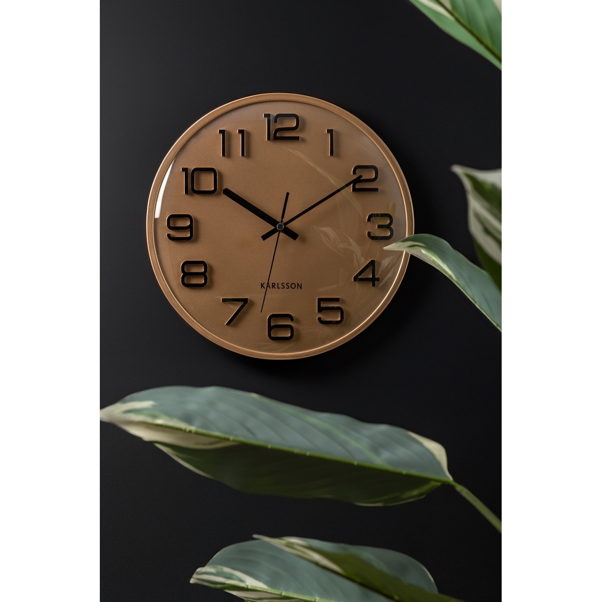 Karlsson 6022GD designové nástěnné hodiny zlatá, pr. 30 cm - thumb (3)