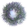 Coroniță artificială Buxus violet, diametru 16 cm