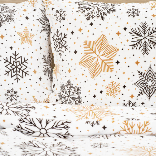 Lenjerie de pat din microflanel 4Home Golden Frost, 160 x 200 cm, 70 x 80 cm