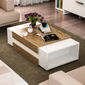 Stolik kawowy Nora White Walnut