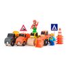 Set de mașinuțe Woody Mașini de construit pentrușine de tren, mix de culori