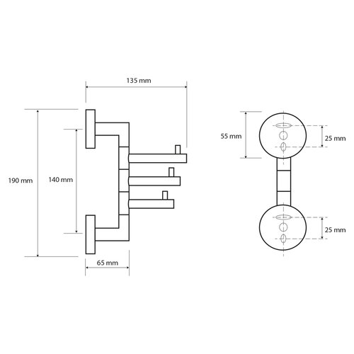 SAPHO XR211 X-Round pivotant pentru trepied,argintiu