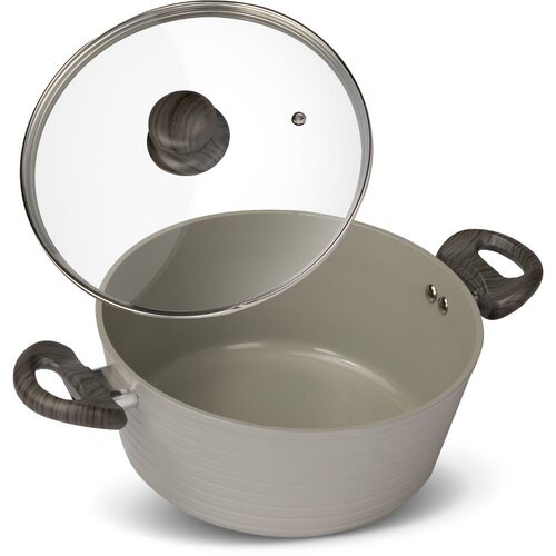 Lamart LT1268 ponev s pokrovom Stripe, premer 24cm