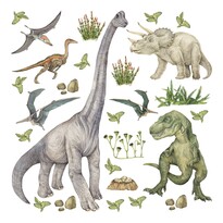 Dino öntapadó dekoráció, 30 x 30 cm