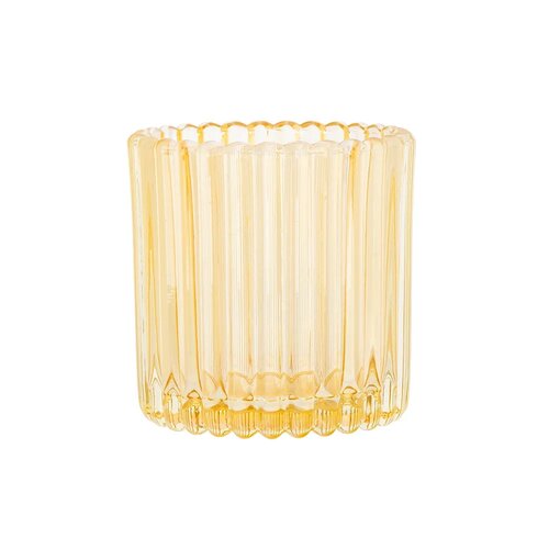 Altom Szklany świecznik na świeczkę Tealight, śr. 8,5 cm, żółty