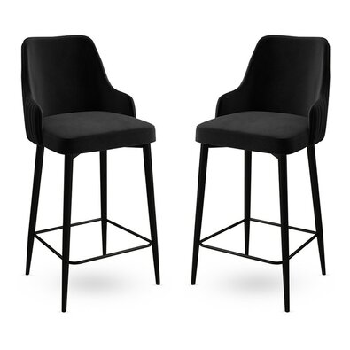 Enox Black bárszék szett, 2 db