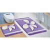 Sada kúpeľňových predložiek Ultra Kvet fialová, 60 x 100 cm, 60 x 50 cm