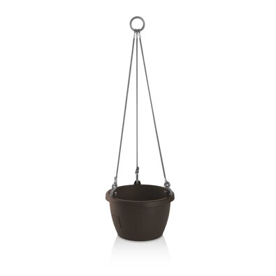Gardenico Selbstbewässernde Hängeampel Marina, Braun, Durchmesser 30 cm