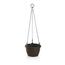 Gardenico Selbstbewässernde Hängeampel Marina, Braun, Durchmesser 30 cm